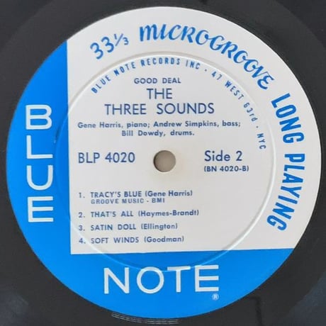 THE THREE SOUNDS - Good Deal (BLUE NOTE BLP4020)