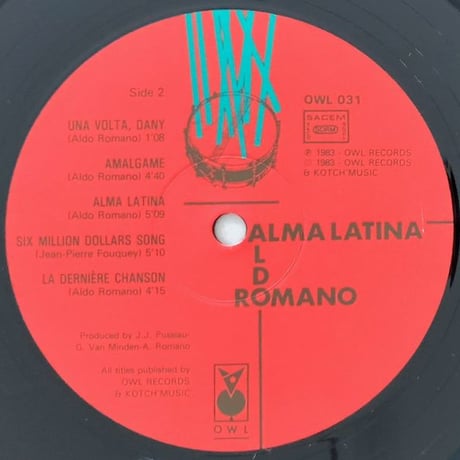 ALDO ROMANO - Alma Latina (OWL OWL031)