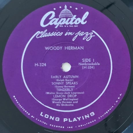 WOODY HERMAN - Classics in Jazz (CAPITOL H-324)