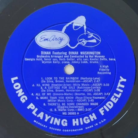 DINAH WASHINGTON - Dinah! (EMARCY MG36065)