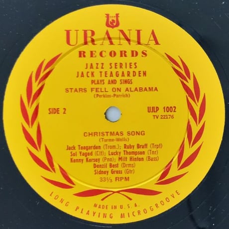 JACK TEAGARDEN - Meet The New Jack Teagarden Vol.2 (URANIA UJLP1002)