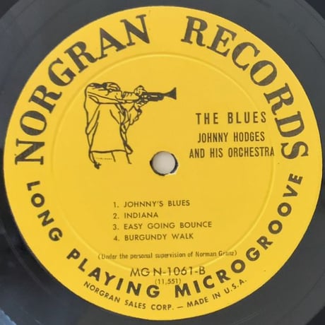 JOHNNY HODGES - The Blues (NORGRAN MGN-1061)