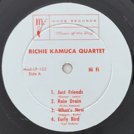 RICHIE KAMUCA - Richie Kamuca Quartet (MODE MODLP#102)