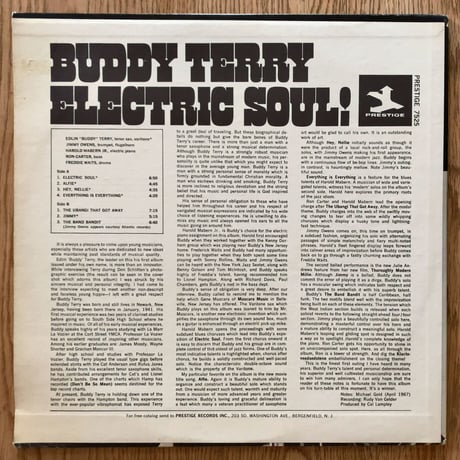 BUDDY TERRY - Electric Soul! (PRESTIGE PRST7525)