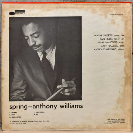 ANTHONY WILLIAMS - Spring (BLUE NOTE BST84216) LIBERTY