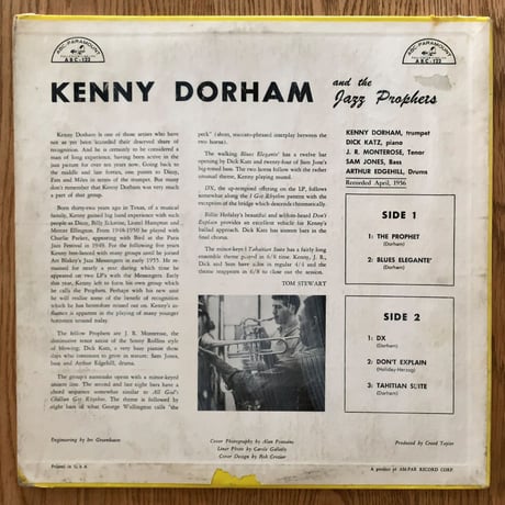 KENNY DORHAM - and The Jazz Prophets Vol.1 (ABC-PARAMOUNT ABC122)
