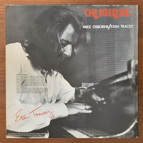 MIKE OSBORNE / STAN TRACEY - Original (CADILLAC SGC1002)