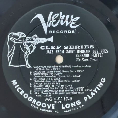 DON BYAS / BERNARD PEIFFER - Jazz from Saint Germain des Pres (VERVE MGV-8119)