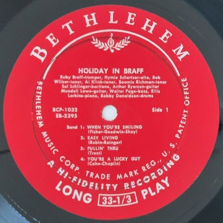 RUBY BRAFF - Holiday in Braff (BETHLEHEM BCP1032)