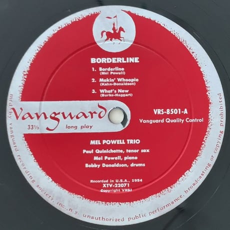 MEL POWELL - Borderline (VANGUARD VRS-8501)