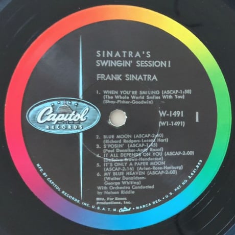 FRANK SINATRA - Swingin' Session!!! (CAPITOL W1491)
