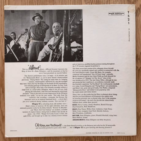 DUKE ELLINGTON - Ellington '55 (CAPITOL T-521)