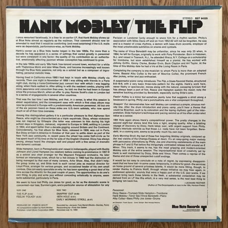 HANK MOBLEY - The Flip (BLUE NOTE BST84329)
