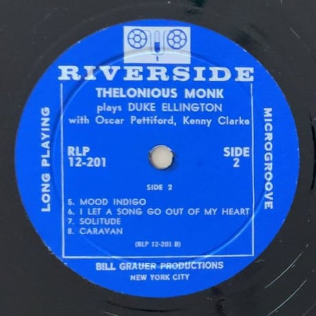 THELONIOUS MONK - Plays Duke Ellington  (RIVERSIDE RLP12-201)