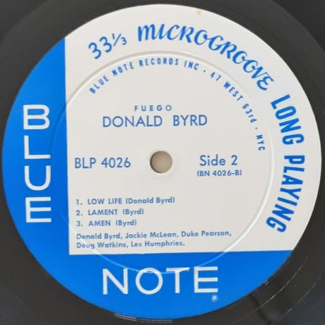 DONALD BYRD - Fuego (BLUE NOTE BLP4026)
