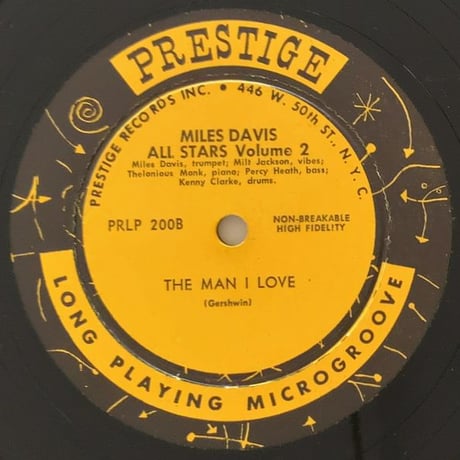 MILES DAVIS - Miles Davis All Stars Vol.2 (PRESTIGE PRLP200)