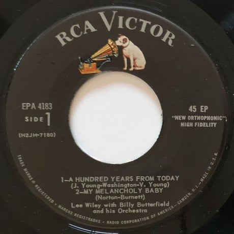 LEE WILEY with BILLY BUTTERFIELD - Lee & Billy (RCA VICTOR EPA-4183) 7inch EP