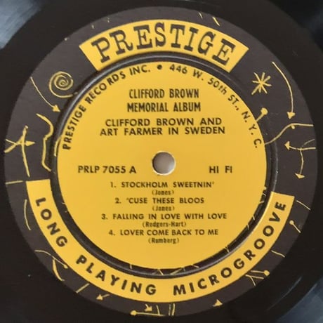 CLIFFORD BROWN - Memorial Album (PRESTIGE PRLP7055)
