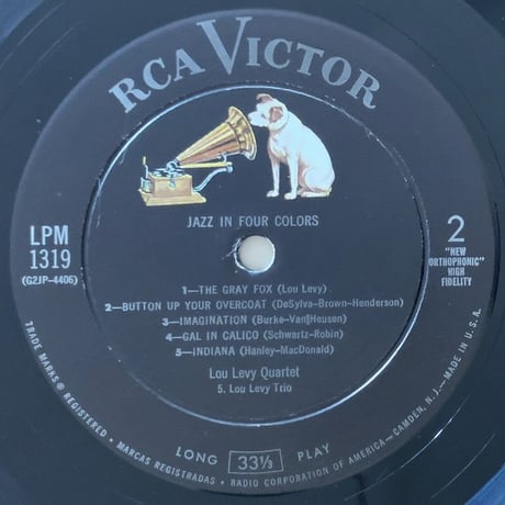 LOU LEVY - Jazz in Four Colors (RCA VICTOR LPM-1319)