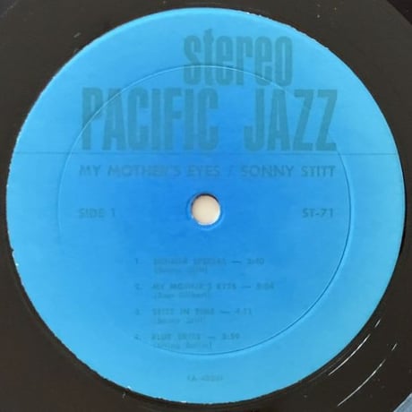 SONNY STITT - My Mother's Eyes (PACIFIC JAZZ ST-71)