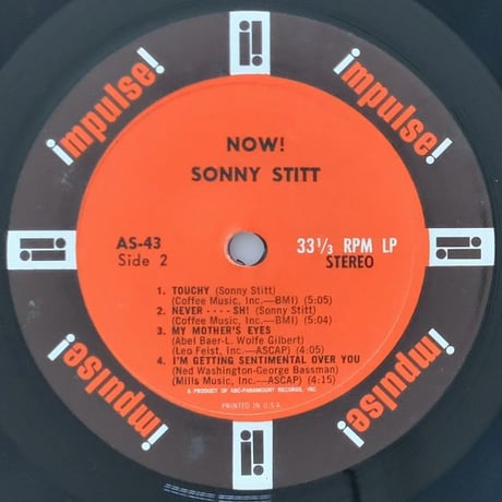 SONNY STITT - Now! (impulse! AS-43)