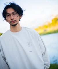 RICOW× Bear Yen　鳥ロンT（グレー）
