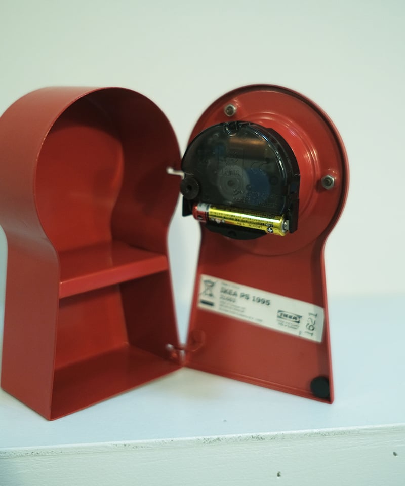 北欧IKEA PS 1995 鍵穴型 掛時計 置時計 収納有赤レッド IKEA PS 1995 clock, blue, 19