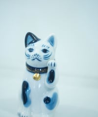 瀬戸まねき猫 染付