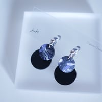 .kake black circle イヤリング