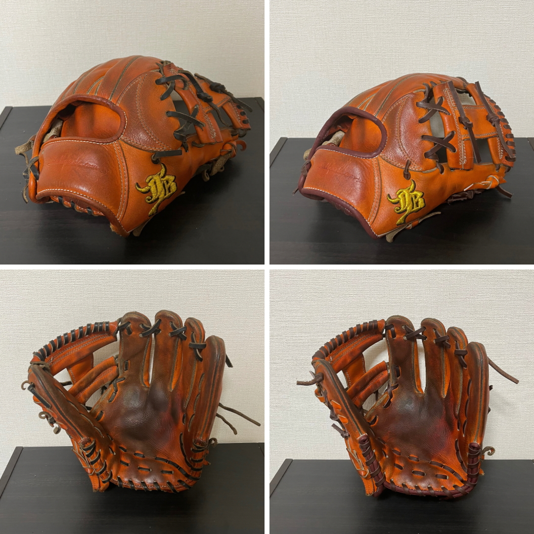 ★最高級★ ミズノプロ 硬式 内野手 ヘリ革交換 全紐交換 グリス交換 Mizuno Pro - ☆最高級☆ ミズノプロ 硬式 内野手 ヘリ革交換 全