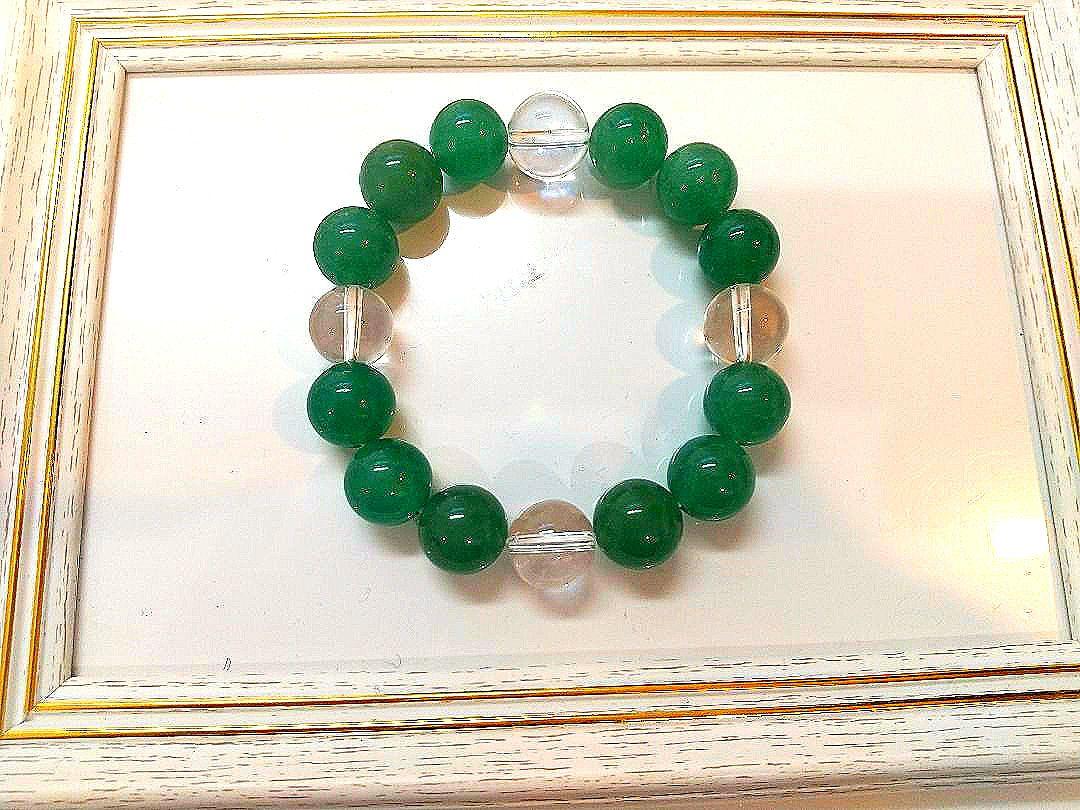 ✨癒しと調和✨ グリーンアベンチュリン 水晶 パワーストーン ブレスレット ✨癒しと調和✨ グリーンアベンチュリン 水晶 パワーストーン ブレスレット