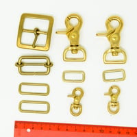 デッドストックレザークラフト金具販売【真鍮金具いろいろセット】送料無料M0146