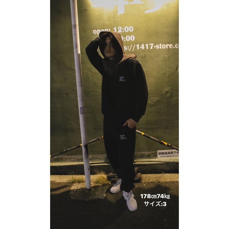 3.0 スウェットセットアップ Black | Rude boy Roots STORE 3.0 スウェットセットアップ Black | Rude boy Roots STORE