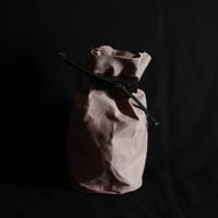ククサ袋5オールドピンク(パラフィン帆布)