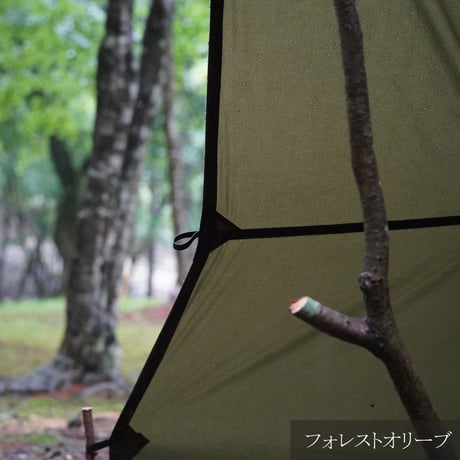 オイリッシュコットンタープスクエア（FOREST HEROES × RUSTIC ORIGNAL）