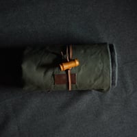 ウールの敷物3（オリーブ×グレー）