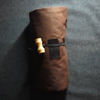 ウールの敷物7（ブラウン×グレー）