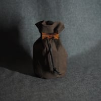 ククサ袋３ブラウン(ソフトバイオ加工帆布)