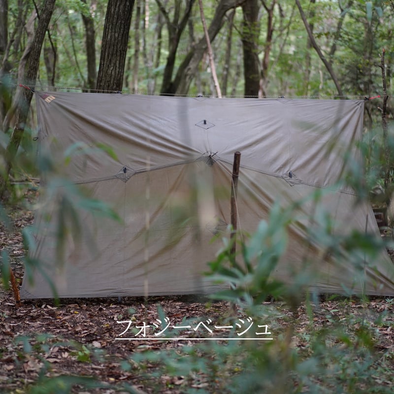 オイリッシュコットンタープブッシュクラフトライン（FOREST HEROES