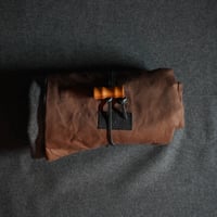 ウールの敷物6（ブラウン×グレー）