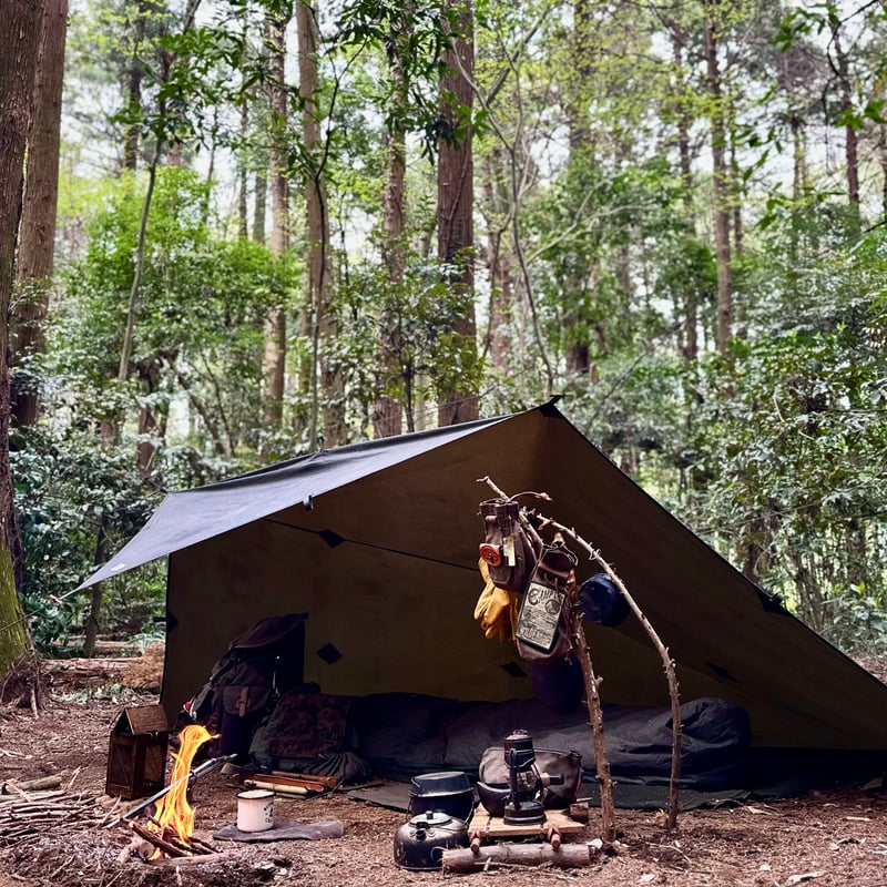オイリッシュコットンタープブッシュクラフトライン（FOREST HEROES