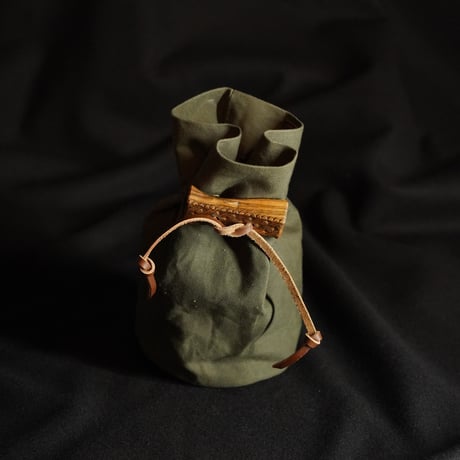 ククサ袋3（ダークオリーブ）