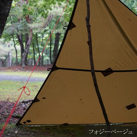 オイリッシュコットンタープスクエア（FOREST HEROES × RUSTIC ORIGNAL）