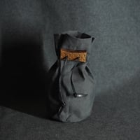 ククサ袋１０ダークグレー(パラフィン帆布)