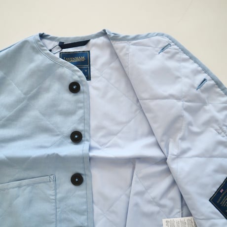 LAVENHAM リネンコットンクロップドコクーンベスト