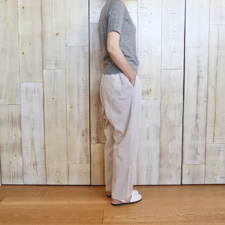 universal tissu カシミヤシルクハーフスリーブプルオーバー