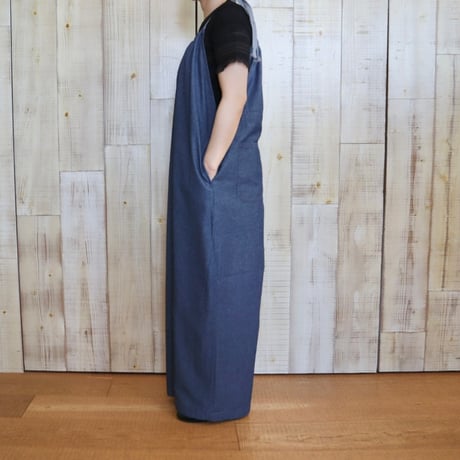 johnbull シャンブレードロストリングサロペット