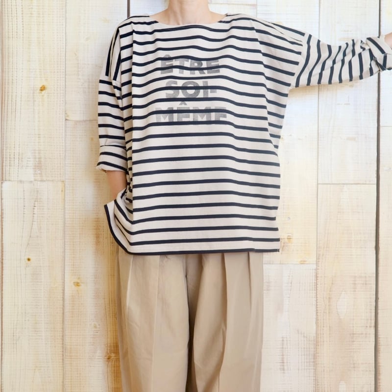 SOL Border L/S Tee (WHITE&NAVY) Sサイズ SOL Border L/S Tee