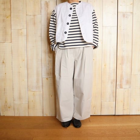 LAVENHAM リネンコットンクロップドコクーンベスト