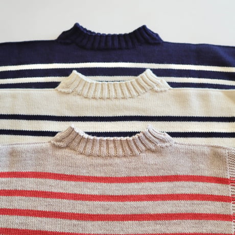 Guernsey Woollens  ボーダーガンジーセーター